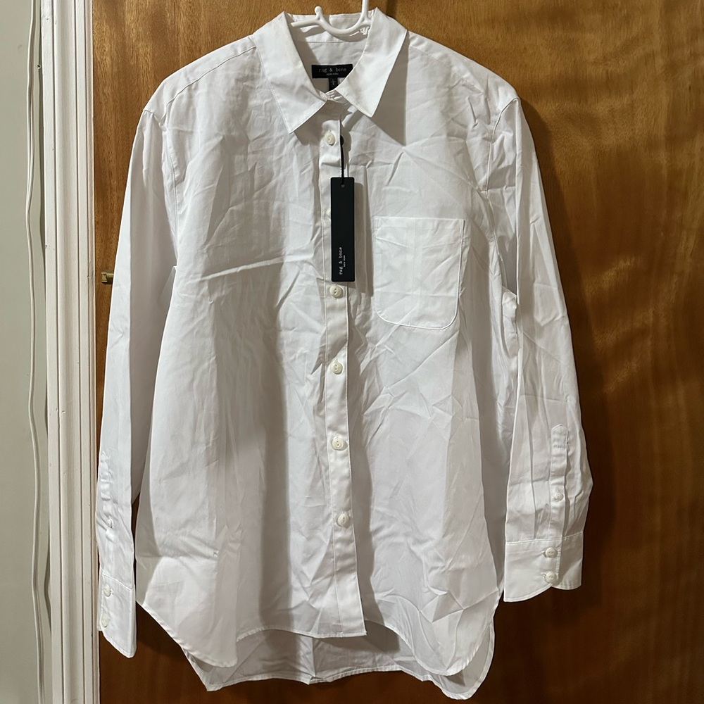 NWT Rag & Bone Maxine Button Down Shirt Size L - Picture 9 of 12